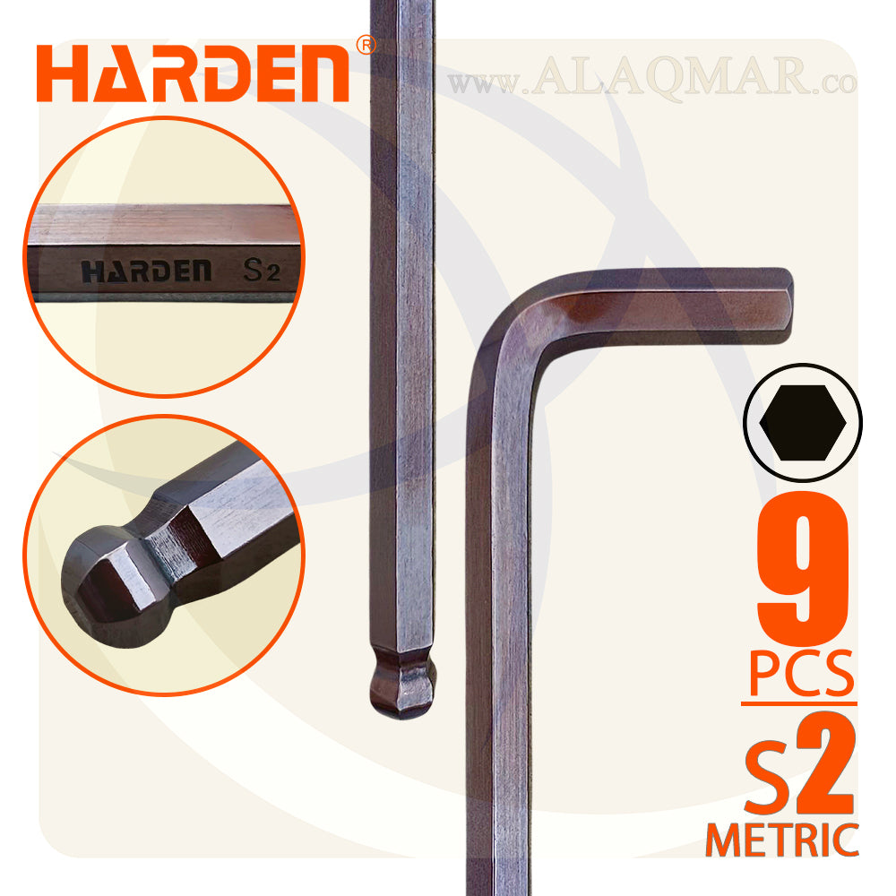 طقم النكي بلية طويل طول اكثر 9ق 1.5-10ملي S2 540609 HARDEN