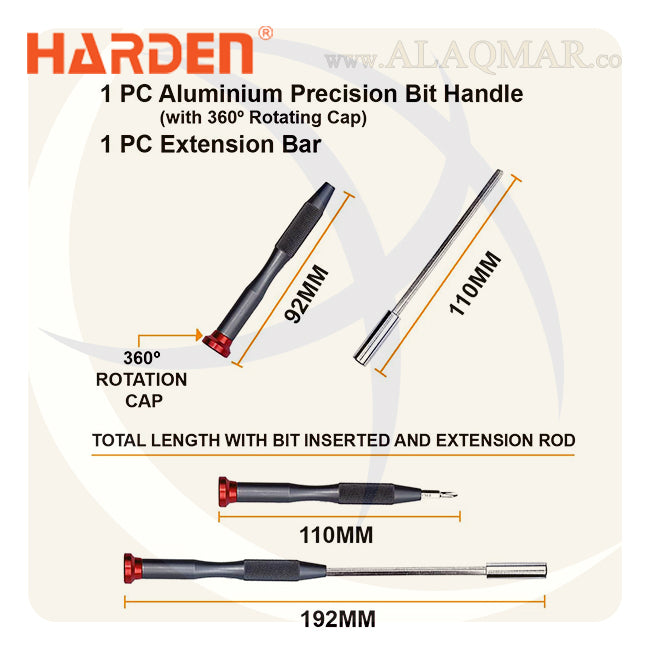 طقم مفك الكترونيات و سنون 31ق 550131 HARDEN