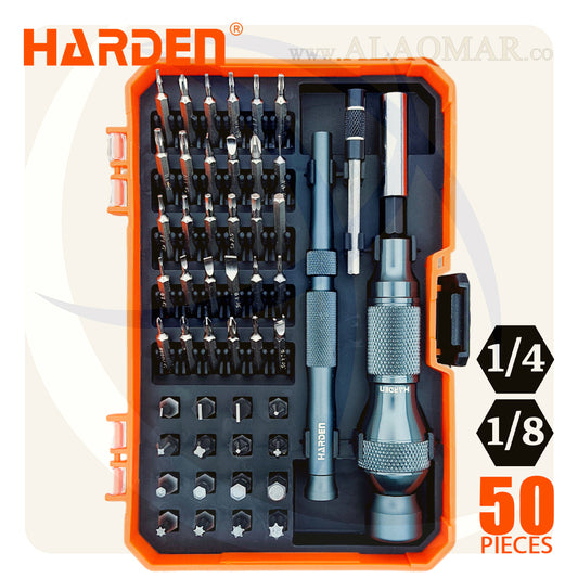 طقم مفك الكترونيات و سنون 50ق 550150 HARDEN