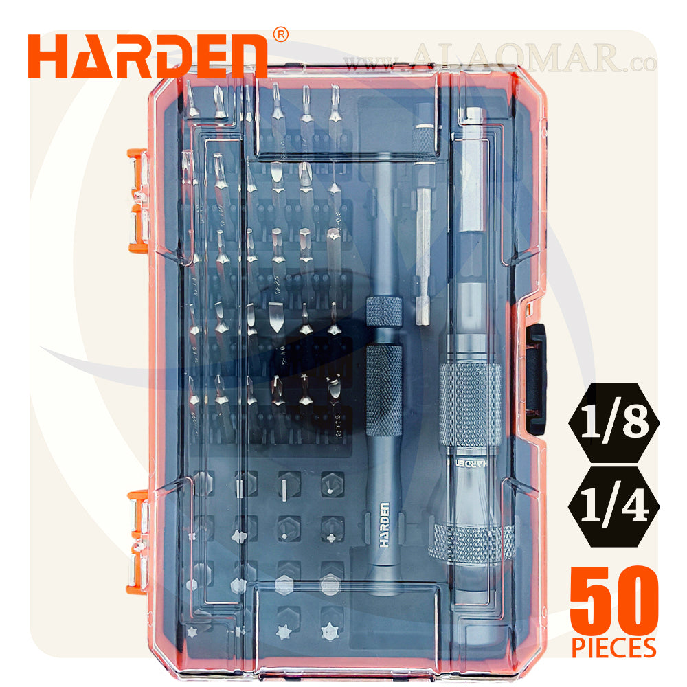 طقم مفك الكترونيات و سنون 50ق 550150 HARDEN