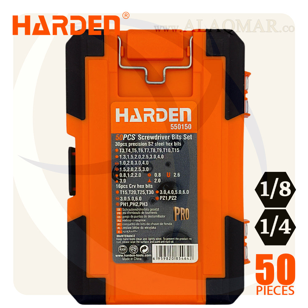طقم مفك الكترونيات و سنون 50ق 550150 HARDEN