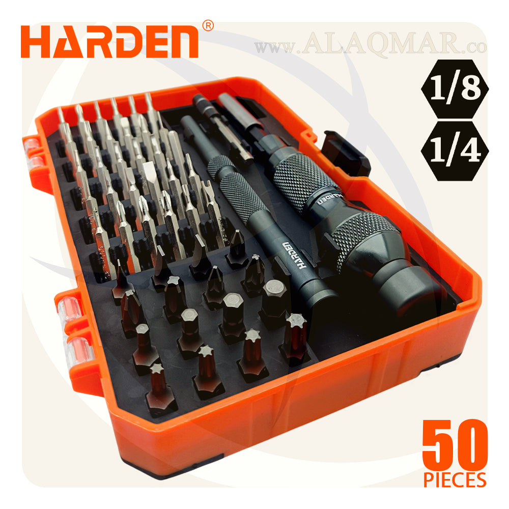 طقم مفك الكترونيات و سنون 50ق 550150 HARDEN