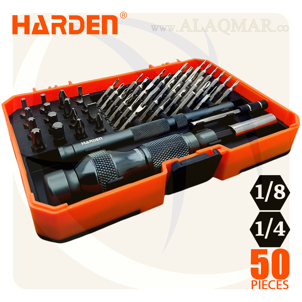 طقم مفك الكترونيات و سنون 50ق 550150 HARDEN