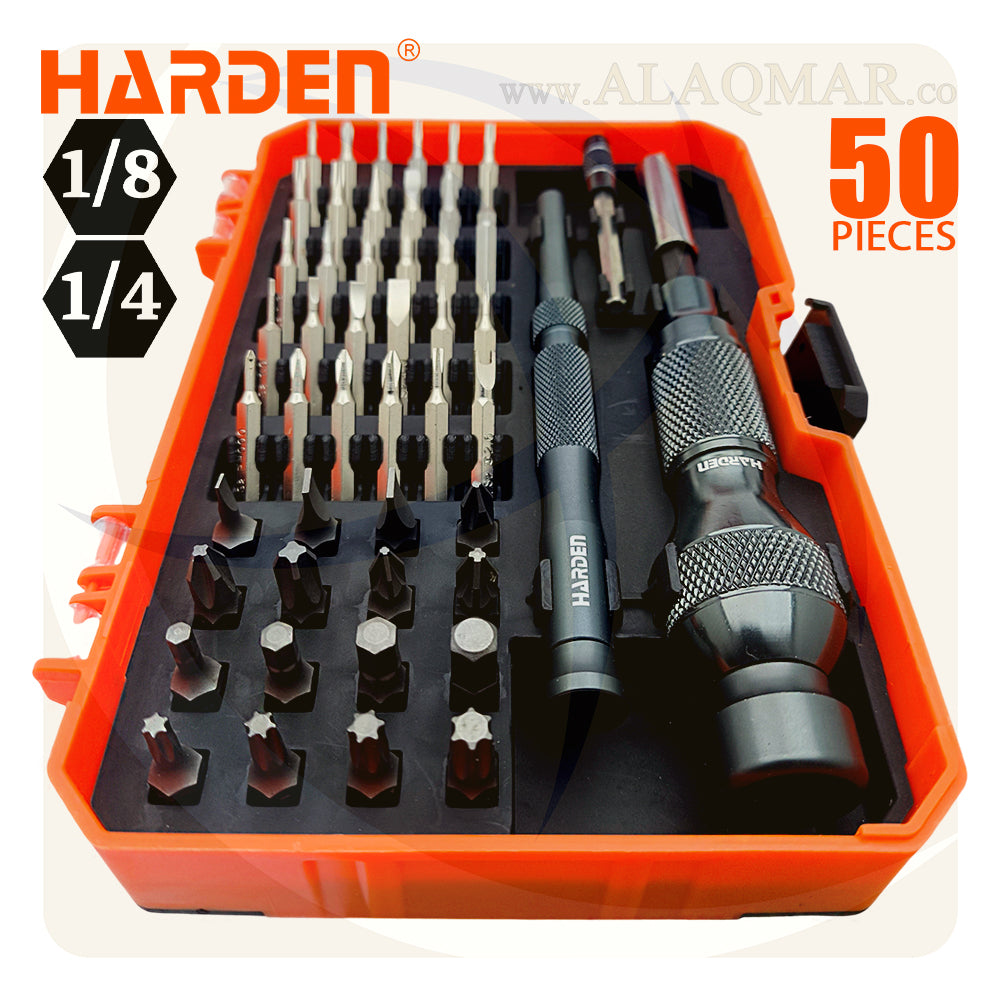 طقم مفك الكترونيات و سنون 50ق 550150 HARDEN