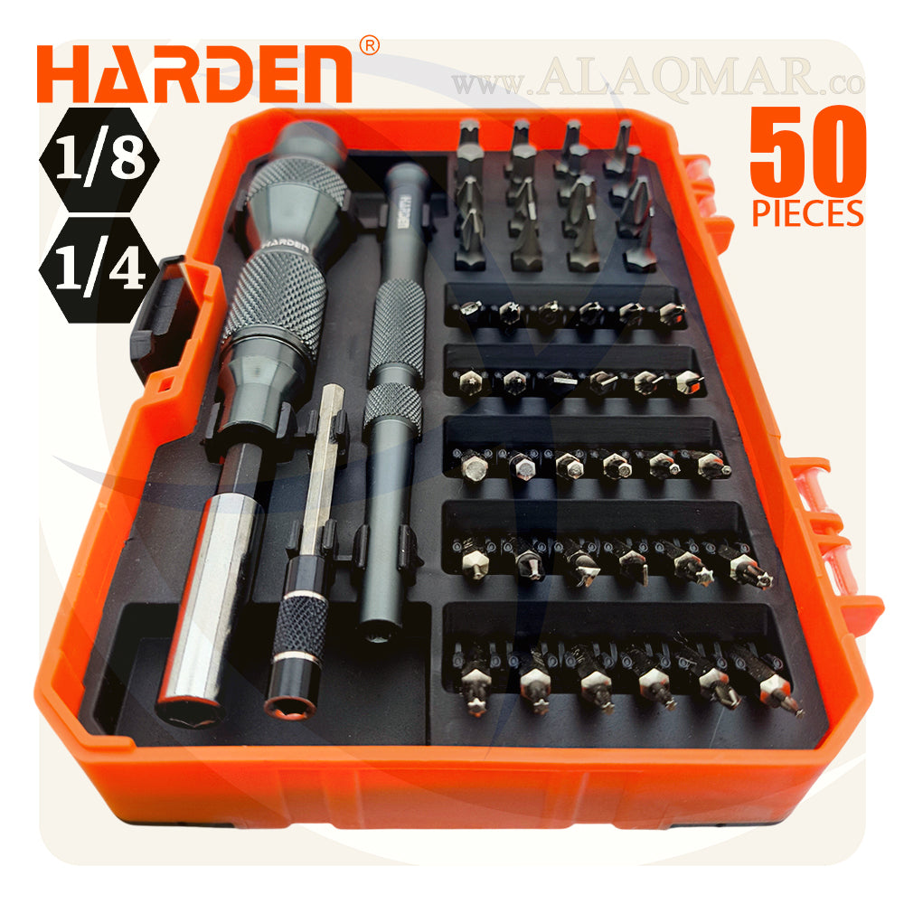 طقم مفك الكترونيات و سنون 50ق 550150 HARDEN