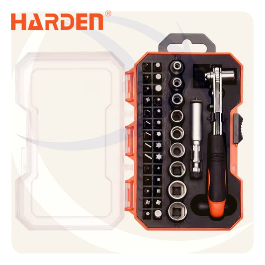طقم مفك راتشة يد سيستم و سنون 39ق 550939 HARDEN