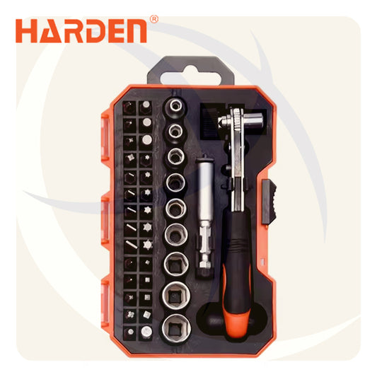 طقم مفك راتشة يد سيستم و سنون 39ق 550939 HARDEN
