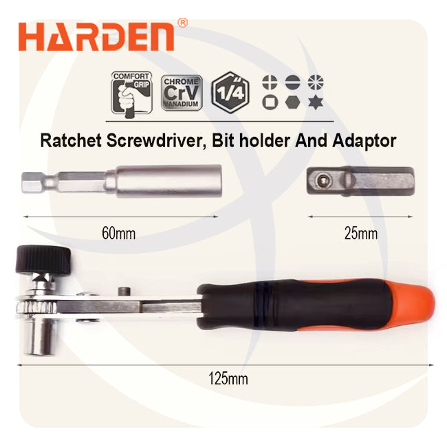 طقم مفك راتشة يد سيستم و سنون 39ق 550939 HARDEN
