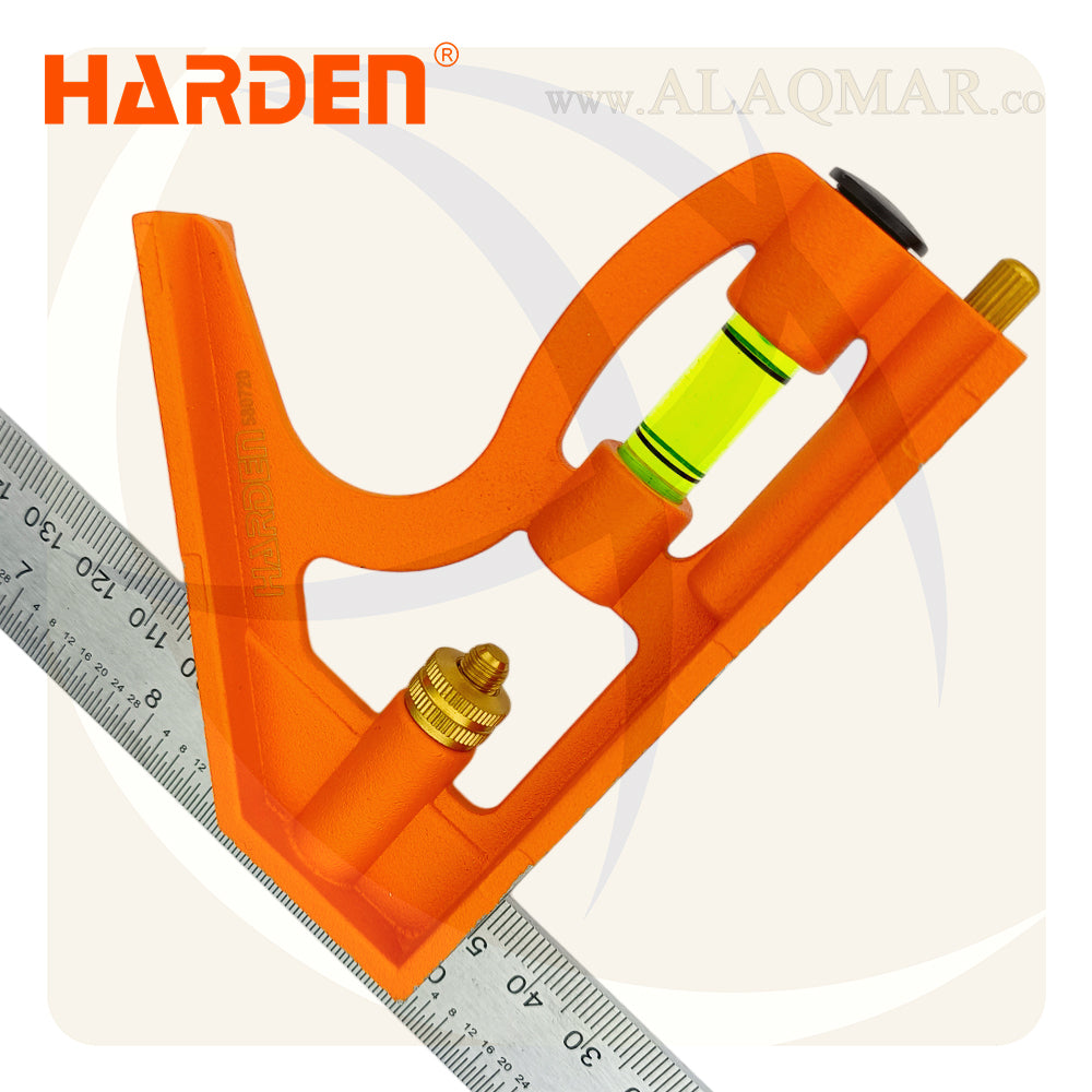 زاوية كومبنيشن متحركة 45-90 و ميزان 12بوصة 300ملي 580720 HARDEN