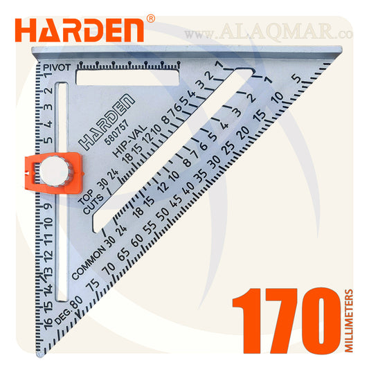 مثلث علام زاوية قياس ألومنيوم 7بوصة 180ملي 580757 HARDEN