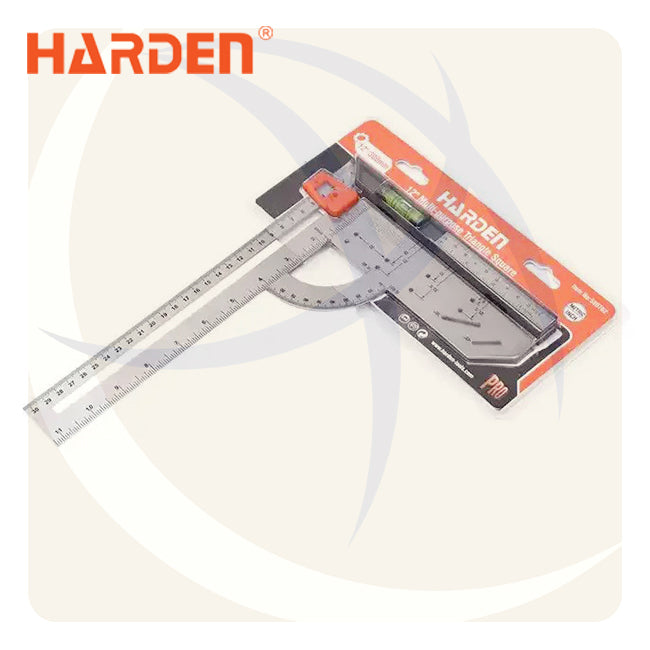 زاوية ثابته مدرجة و ميزان و منقلة 12بوصة 300ملي
580762 HARDEN
