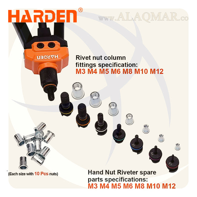بنسة برشام صامولة M3-M12 610150 HARDEN