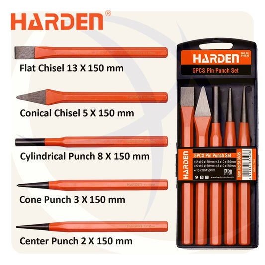 طقم اجن و سنبك 5ق طول 150ملي 610835 HARDEN