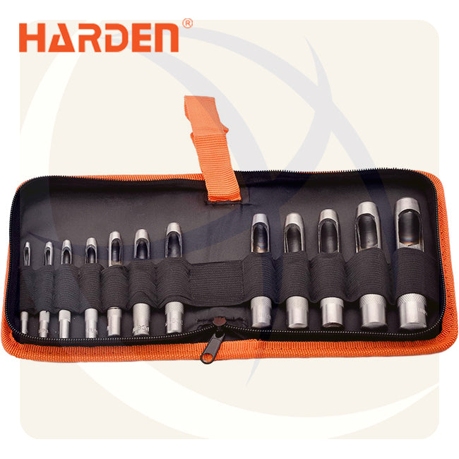 طقم زنبة تخريم جوانات 12ق 3-16ملي 610848 HARDEN