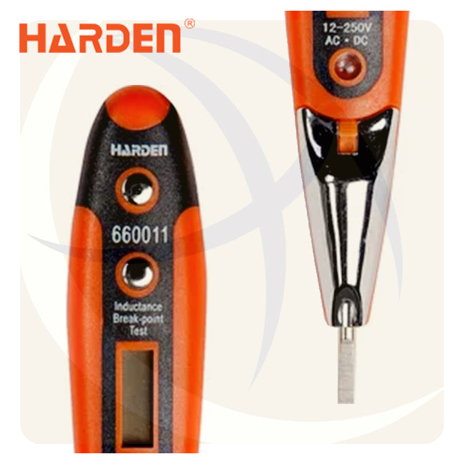 مفك تست كهرباء عادة ديجيتل 3ملي  12-250فولت 660011 HARDEN