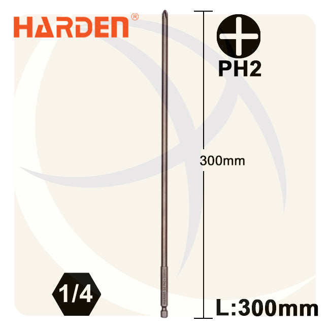 سن مفك صليبة PH2 طول 300ملي S2 550593 HARDEN