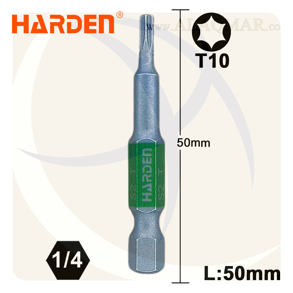 سن مفك توركس نجمة T10 طول 50ملي S2 550571 HARDEN