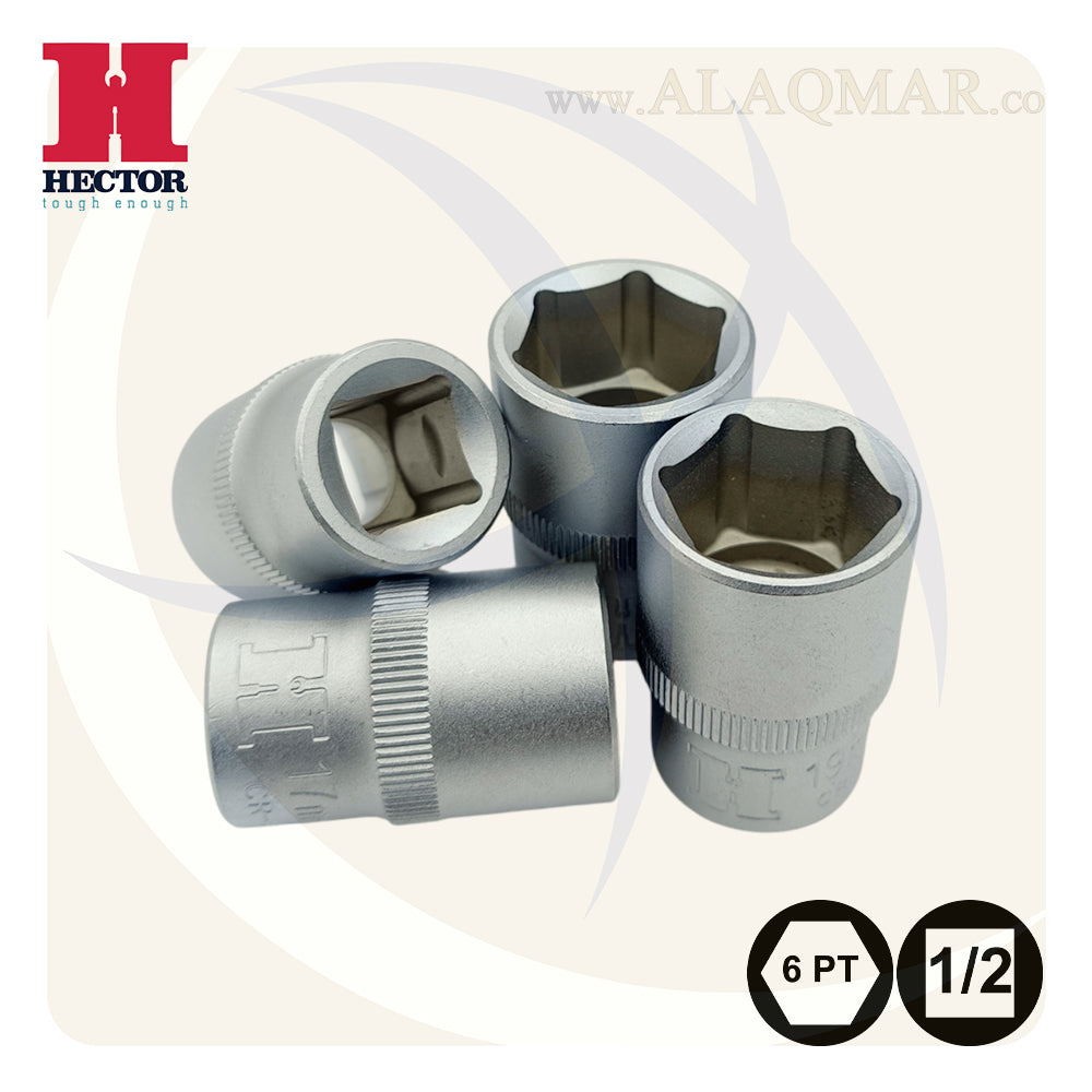 طقم لقم رباط مسدسة مربع 1/2بوصة 24ق شنطة صاج S135 HECTOR