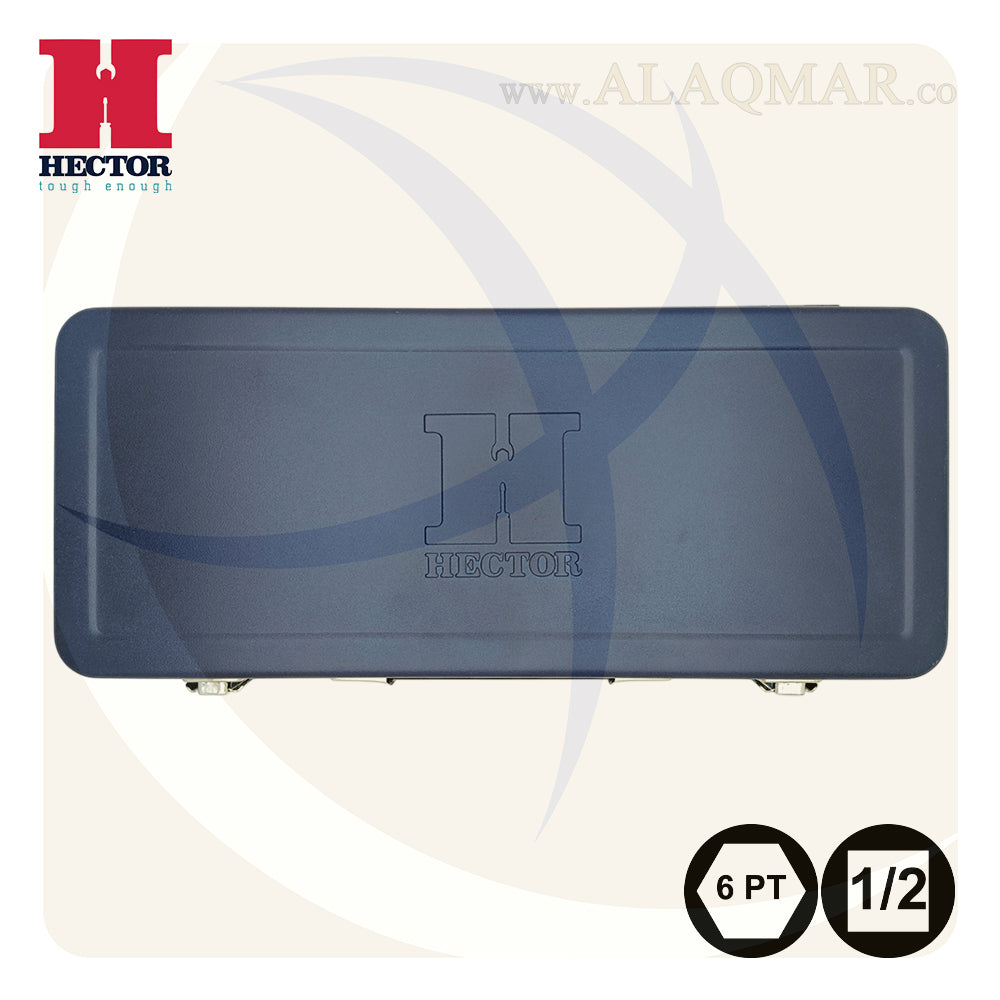طقم لقم رباط مسدسة مربع 1/2بوصة 24ق شنطة صاج S135 HECTOR