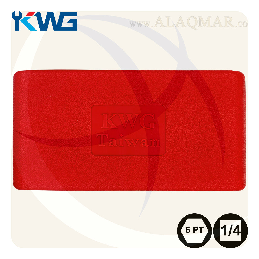 طقم لقم رباط مسدسة مربع 1/4بوصة 46ق شنطة بلاستيك 32046 KWG