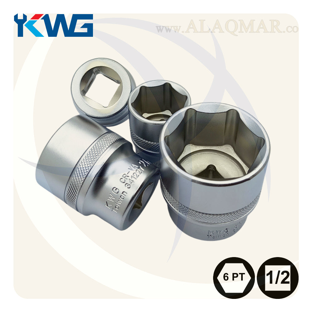 طقم لقم رباط مسدسة مربع 1/2بوصة 25ق شنطة بلاستيك 34025A KWG