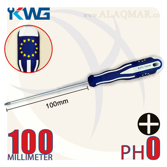 مفك صليبة PH0 طول 100ملي 523H-004 KWG
