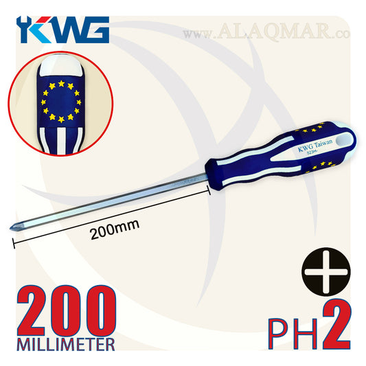 مفك صليبة PH2 طول 200ملي 523H-208H KWG