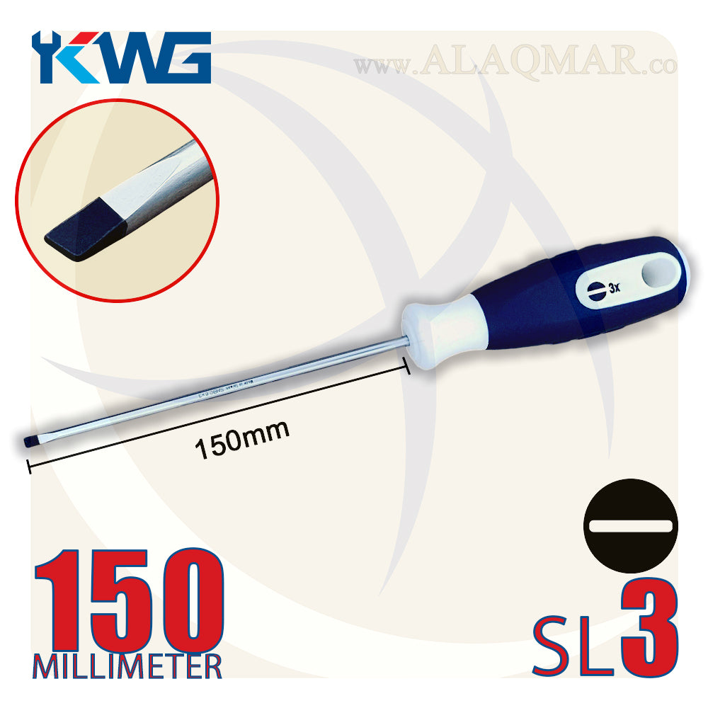 مفك عادة SL3 طول 150ملي سن عدل 540S-3006 KWG