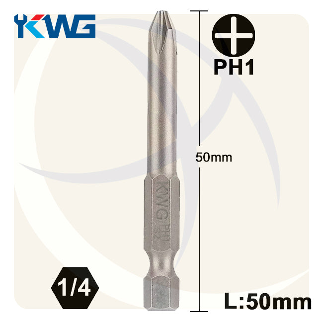 سن مفك صليبة PH1 طول 50ملي S2  M.6191E50  KWG