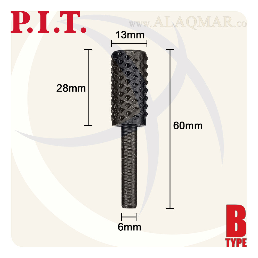 بنط فريزة خشب اسطوانية باكس 6ملي APLS13-013B PIT