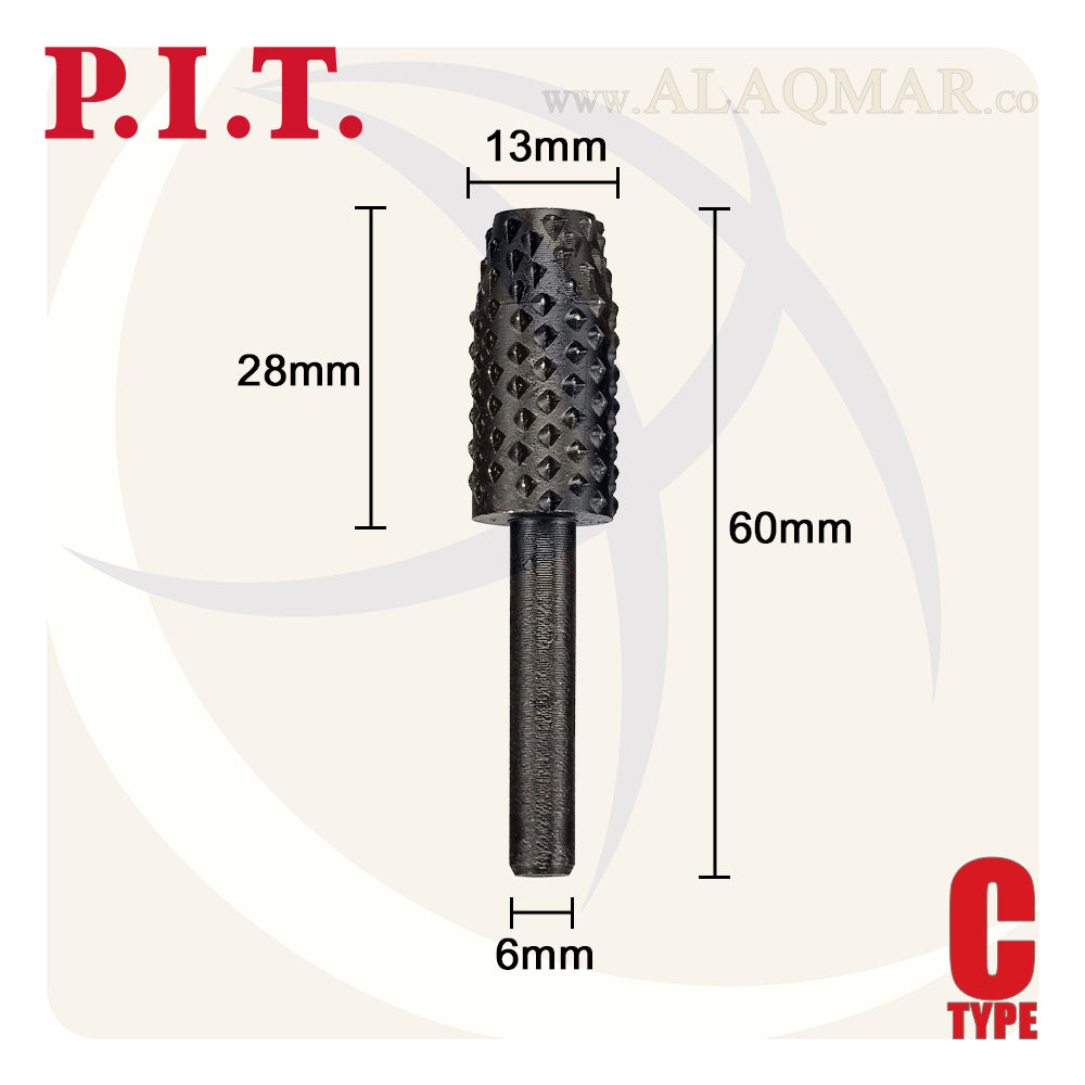 بنط فريزة خشب مخروطي باكس 6ملي APLS13-013C PIT