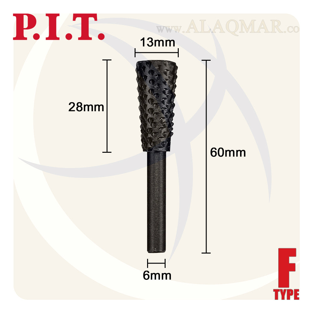 بنط فريزة خشب هرمي مقلوب باكس 6ملي APLS13-013F PIT