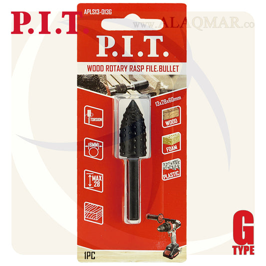 بنط فريزة خشب بيضاوي هرمي باكس 6ملي APLS13-013G PIT