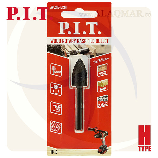 بنط فريزة خشب بيضاوي هرمي باكس 6ملي APLS13-013H PIT