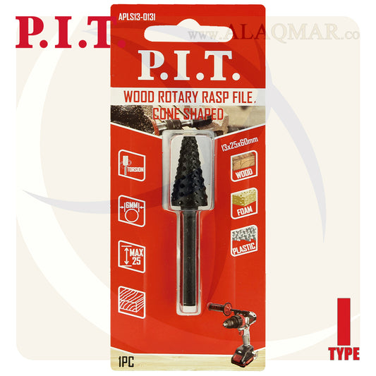 بنط فريزة خشب اسطوانة هرمي باكس 6ملي APLS13-013I PIT