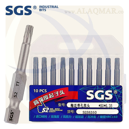 سن مفك توركس نجمة بدليل TT10 طول 50ملي S2 SGS6350-TT10 SGS