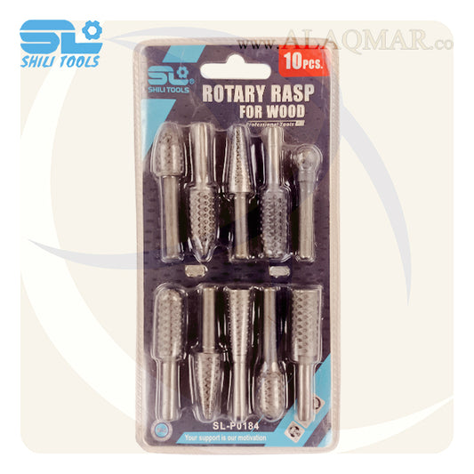 طقم بنط فريزة خشب بأكس 6ملي 10قطع SL-P0184 SHILI