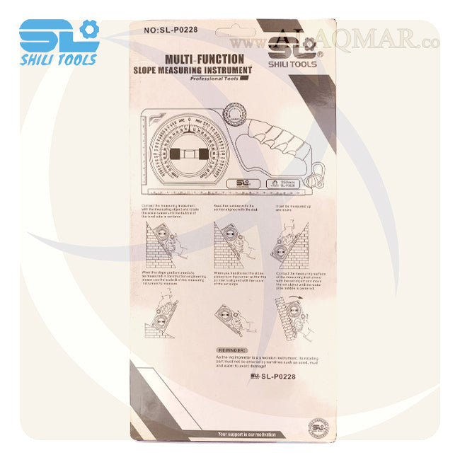 زاوية مدرجة ميزان 10بوصة 250ملي SL-P0228 SHILI