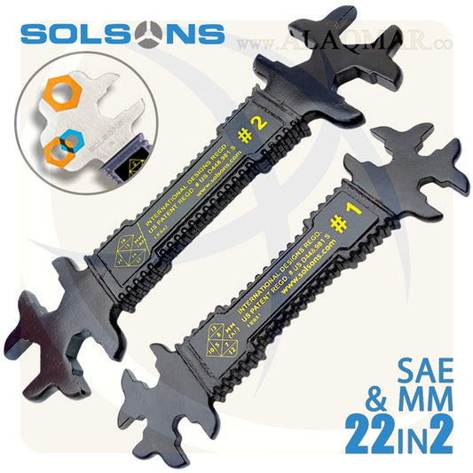 مفتاح بلدي متعدد 2ق 22في2 5-21ملي  CrV MWA1A2 SOLSONS