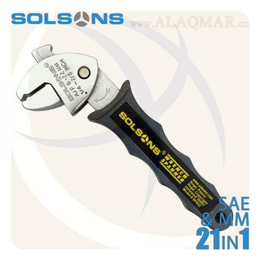 مفتاح فرنساوي 8بوصة راتشة 6-22ملي SP622 SOLSONS