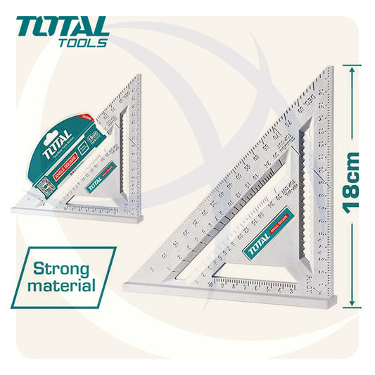زاوية مثلث قياس 7بوصة 180ملي بلاستيك TMT61212 TOTAL