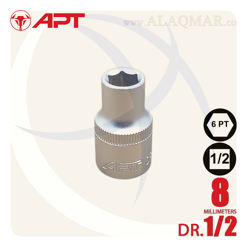 طقم لقم رباط مسدسة 1/2بوصة 22ق شنطة بلاستيك CrV 121022 APT