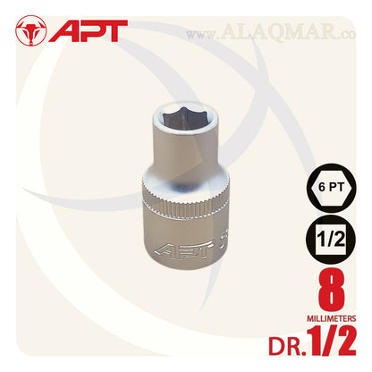 طقم لقم رباط مسدسة 1/2بوصة 22ق شنطة بلاستيك CrV 121022 APT