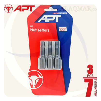 لقم ربط صواميل جمالون ممغنط 7ملي (3قطع) AH13043-7 APT
