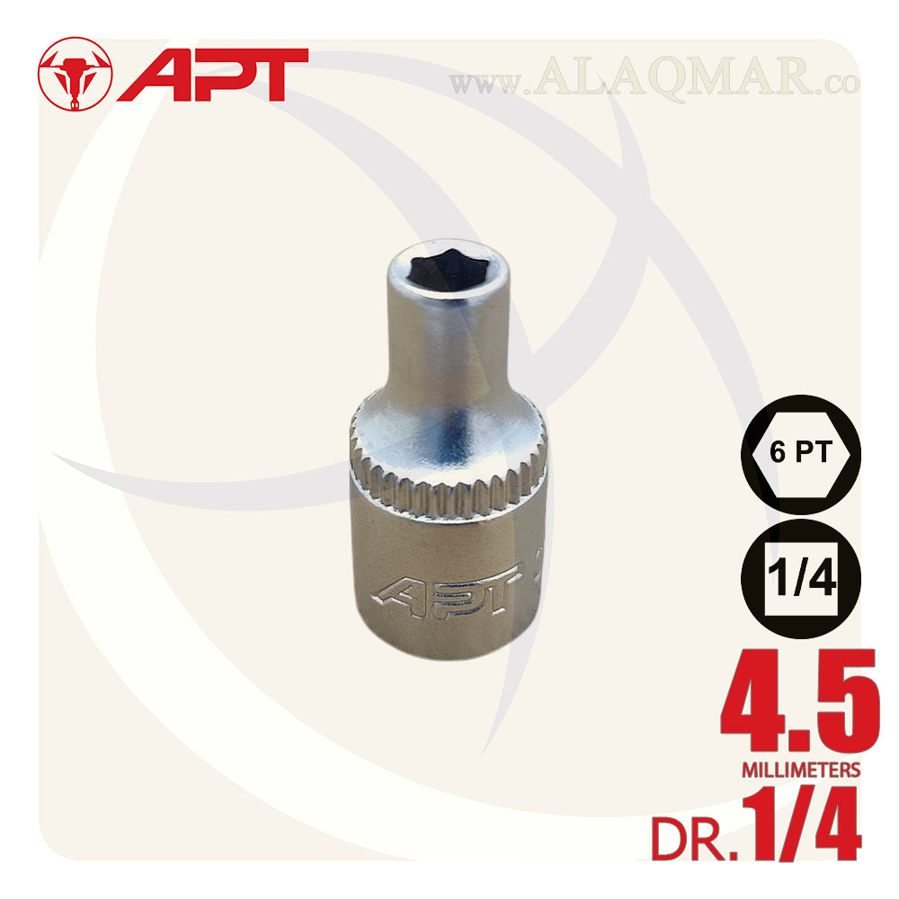 لقمة رباط مسدسة 4.5ملي مربع 1/4بوصة CrV 145045 APT