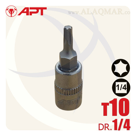 لقمة رباط الن نجمة توركس T10 مربع 1/4بوصة CrV 149010T APT