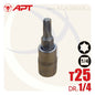 لقمة رباط الن نجمة توركس T25 مربع 1/4بوصة CrV 149025T APT