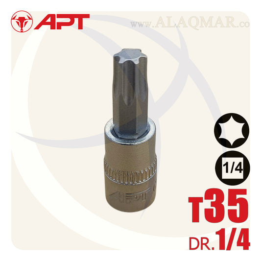لقمة رباط الن نجمة توركس T35 مربع 1/4بوصة CrV 149035T APT