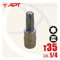 لقمة رباط الن نجمة توركس T35 مربع 1/4بوصة CrV 149035T APT