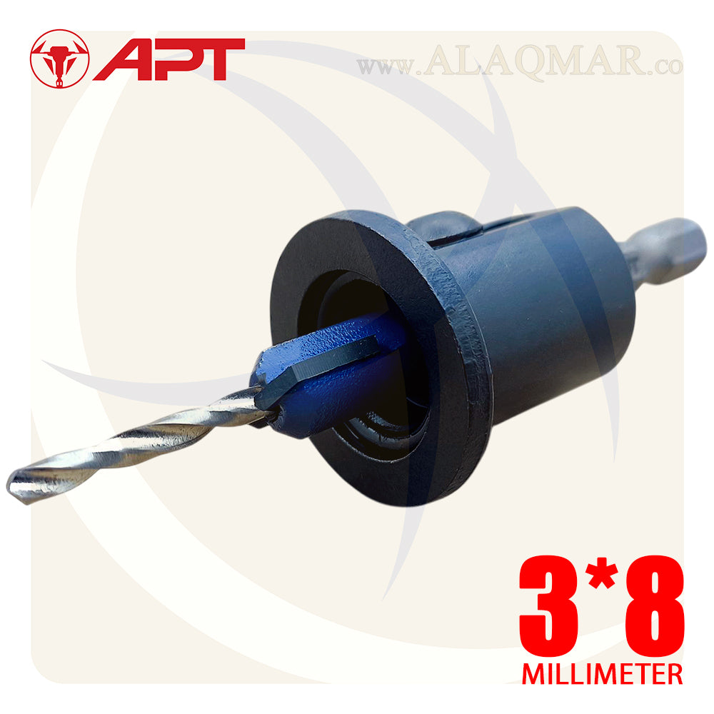بنط تخريم و تخويش خشب بمحدد عمق 3ملي*8ملي 319008003008 APT